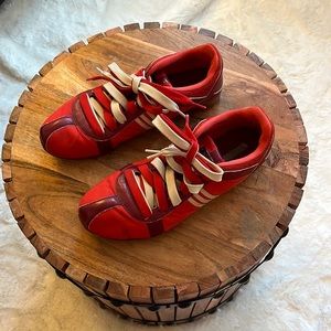 Stella McCartney Adidas Retro Red Sneakers | Double Laces